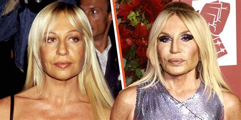 donatella versace black strappy dress|Donatella Versace then and now.